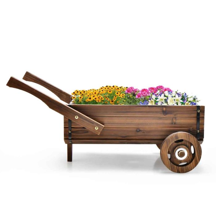 Приподнятая грядка 81x40x38,5см, коричневого цвета