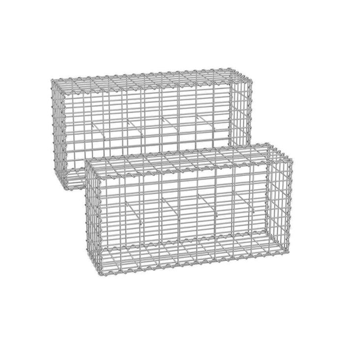 5 x 10 cm gabionkoria, 2 kpl 100 x 50 x 30 cm