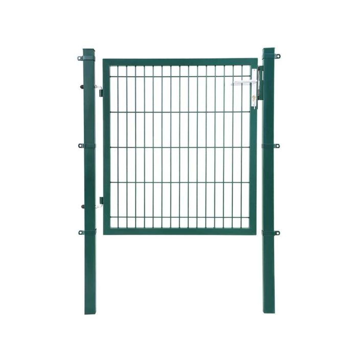 Металлические садовые ворота 106 x 150 см, зеленые GGD250L