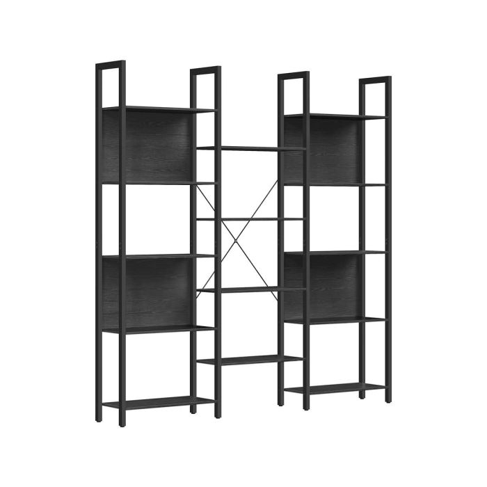 Hylly 24x158x166cm, musta