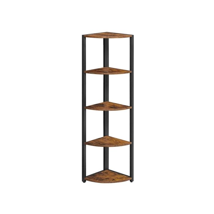 Угловая полка в индустриальном стиле с 5 полками