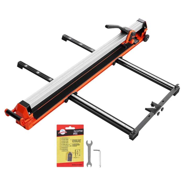 Manuaalinen laattaleikkuri VEVOR TC-X01A-1200, 1200 mm, Oranssi, 158 × 112,5 × 39 cm