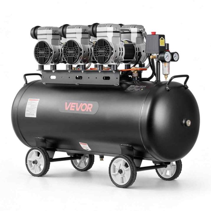 Ilmakompressori VEVOR 1390D-118FF/8bar-30C100, 100 l, 3 kW, 1030 × 375 × 710 mm