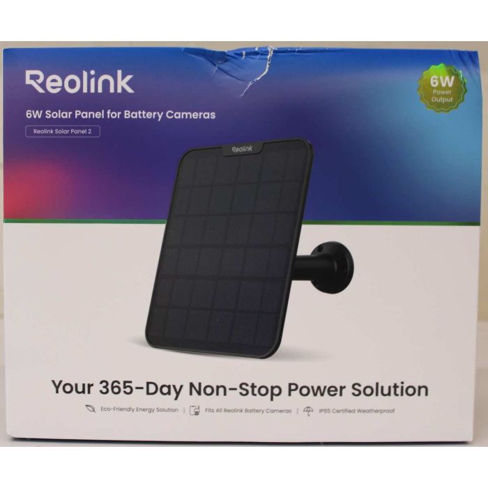 Videokameroiden aurinkolaturi Reolink Solar Panel 2, 6 V, Type-C, 210,6 × 174,6 × 15,4 mm