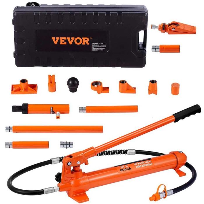 Porta power 10 t hydraulinen tunkki pumpulla ja 1,4 m öljyletkulla