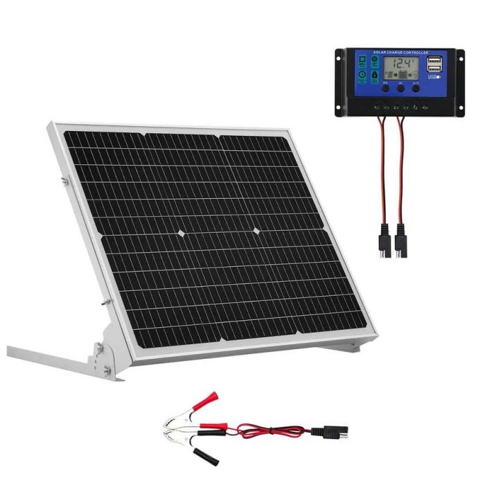 50 W 12 V mono-aurinkolaturi MPPT-ohjaimella, IP65