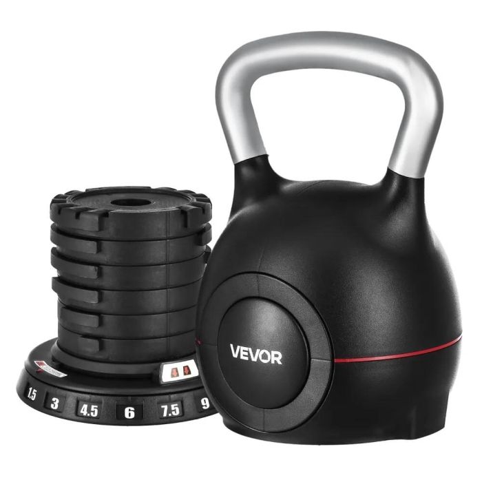 Säädettävä alumiininen ja ABS-muovista valmistettu käsipaino, 1,5–10 kg, 7 tasoa