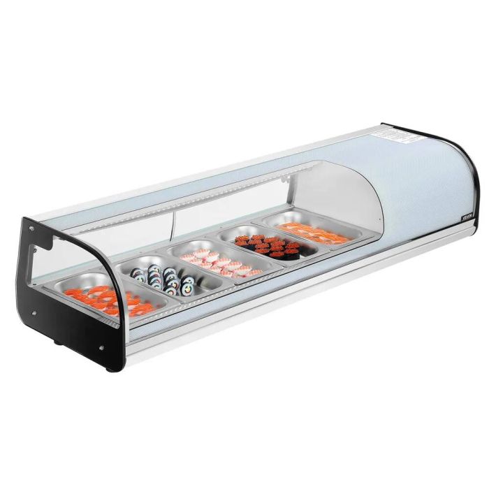 Sushi-vitriinikaappi, 52 L, LED-valaistus, lämpötilan säätö