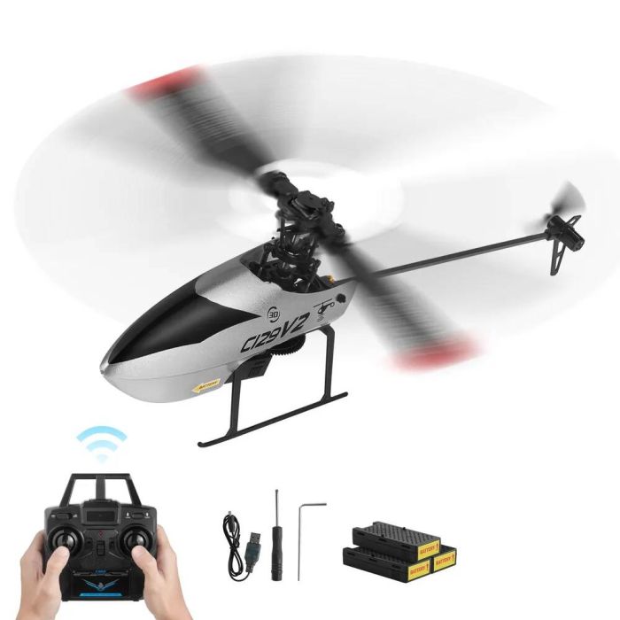 Kauko-ohjattava yksiroottorinen gyroskoopilla varustettu helikopteri, 39 minuutin lentoaika