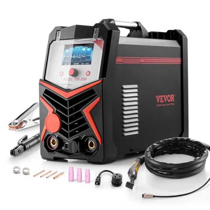 TIG-hitsauskone 200A alumiininen LED-näyttö IGBT