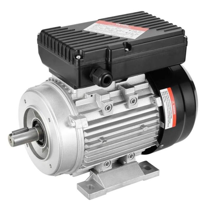 0,55 kW yksivaiheinen sähkömoottori, 1400 rpm, AC 220-240 V, 80 B34 -runko