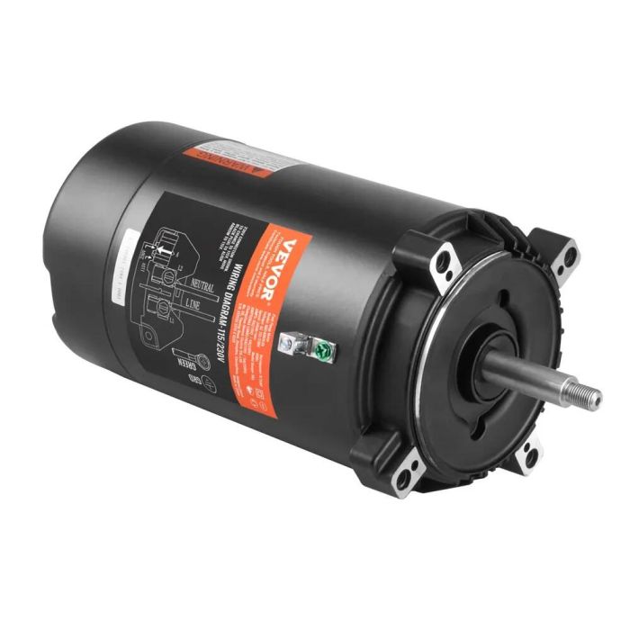 Uima-allaspumpun moottori 0,75 hv, 56J runko, 115/230 V, 3450 rpm.