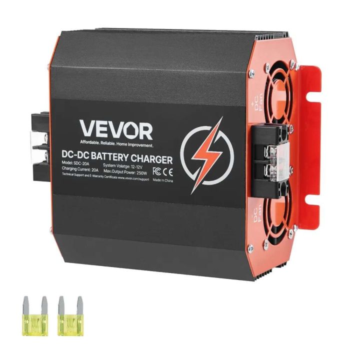 12 V 20 A 250 W laturi lyijy-, litium-, AGM- ja geeliakuille