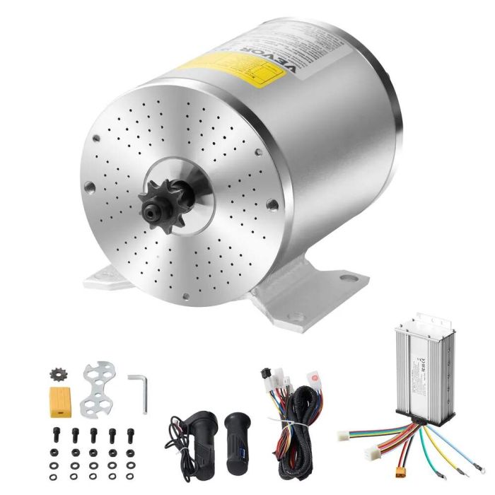 1800 W:n sähköinen harjaton 48 V DC -moottori, 4500 rpm, karting-autoihin, sähköpyöriin ja moottoripyöriin