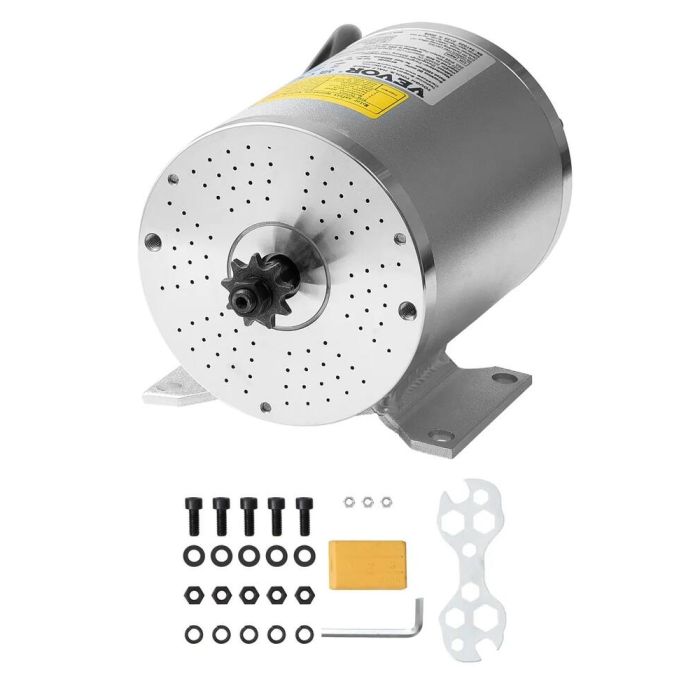 Sähköinen harjaton 1800 W 48 V moottori, 4500 rpm, karting-autoihin ja sähköajoneuvoihin