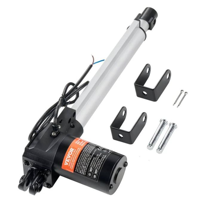 Lineaarinen toimilaite 12 V, 25,4 cm, IP44, 6000 N