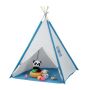 Lasten leikkimökki "Teepee" 154x124x124cm, sininen/harmaa