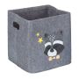 Taitettava laukku 33x33x33cm., harmaa/keltainen/musta