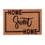 Ovimatto "Home Sweet Home" 60x40 cm, vaaleanruskea/musta