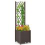 Поднятая грядка 40x40x140см, коричневого цвета