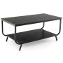 Sohvapöytä 105x55x46,5cm, mustan värinen