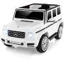 Lasten sähköauto 67x114x53,5cm, valkoinen/musta väri
