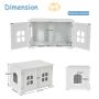 Туалет для кошек 81x53x49см, белого цвета