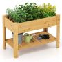 Korotettu kasvatuslaatikko 120x60x81cm, vaaleanruskea