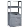 Тумба для ванной 32,5x60x122см, серого цвета
