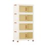 Книжный шкаф 68,5x37,5x140см, белый/коричневый цвет