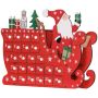 Adventtikalenteri Homcom 22,5x8x36cm, eri väreissä
