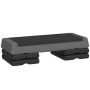 Aerobic-askelma Sportnow 77x36x20,5cm, musta/tummanharmaa