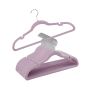 Samettiset vaatehenkarit 30 kpl, violetti