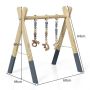 Детская арка с игрушками 62x45x60 см, светло-коричневого/серого цвета