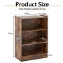 Vapaa seisova hylly 50x30x75cm, ruskea väri