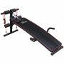 Monitoiminen harjoituspenkki Homcom 137,5x55,5x68cm, musta/punainen