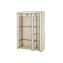 Monitoiminen kangasvaatekaappi, beige