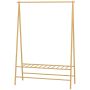 Vaateteline Homcom 116x43,5x160cm, vaalean ruskea