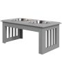 Kulhot jalustalla PawHut 58,4x30,5x25,4cm, harmaa/hopeanvärinen
