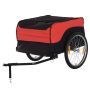 Polkupyörän peräkärry Homcom 130x77x65cm, musta/punainen
