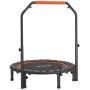Fitness-tramppalauta kahvalla Homcom 102x102x123cm, musta väri