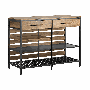Кухонный шкаф 120x45x91см., коричневого/черного цвета