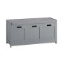 Eteisen penkki 90x35x30cm., harmaa