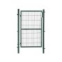 Металлические садовые ворота 106 x 150 см, зеленые GGD200L