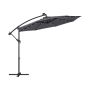 Aurinkovarjo Ø 300 cm, 32 LED-valoa, aurinkovoimalla