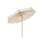Kahdeksankulmainen sateenvarjo 300 cm, beige
