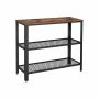 Консольный столик LNT81BX 101,5 x 35 x 80 см., коричневый/черный