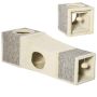 Когтеточка-туннель Pawhut 98x30x30см, песочного цвета