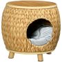 Домик для кошек PawHut 44x43x42 см, светло-коричневого цвета