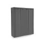 Monitoiminen modulaarinen vaatekaappi 175 x 150 cm, harmaa